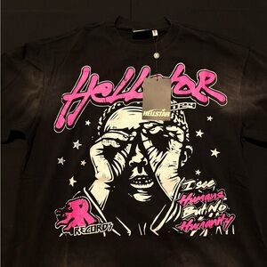 Hellstar Graphic Tee Black/Pink Men’s Large Brand New